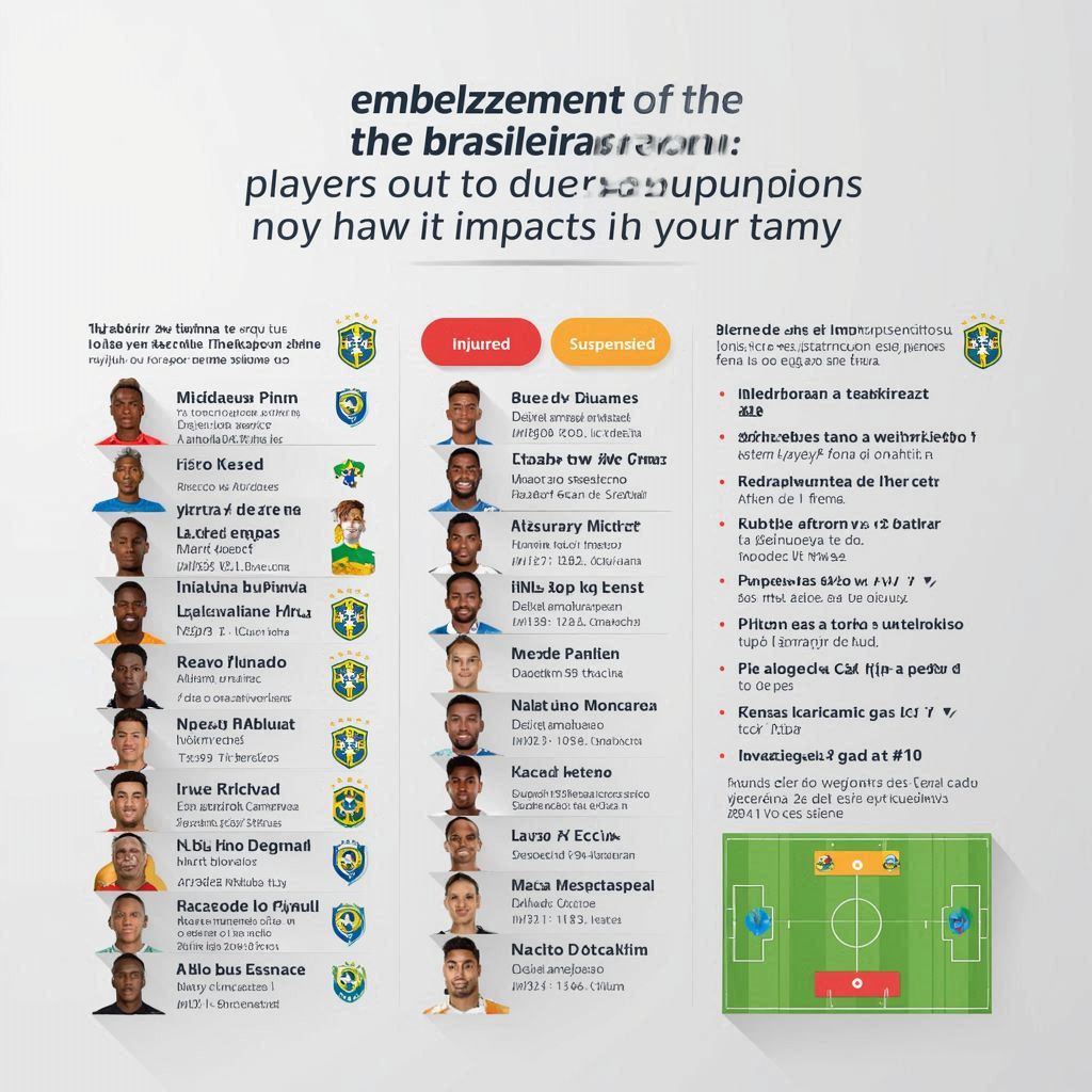 Desfalques da Rodada do Brasileirão: Jogadores Fora por Lesão ou Suspensão e Como Isso Impacta Seu Time