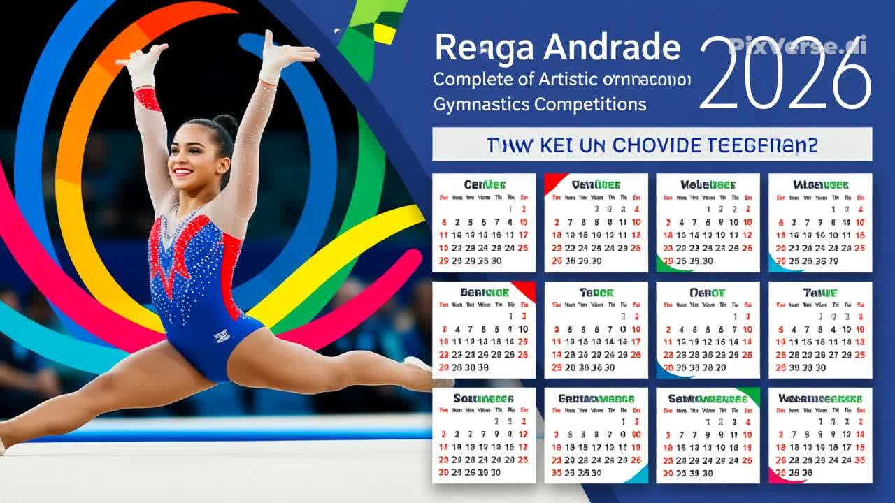 Rebeca Andrade em 2026: Calendário Completo das Competições de Ginástica Artística